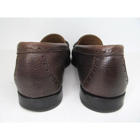 Cole Haan Grand o's Maine Pinch Mens Brown Pebbled Leather Penny Loafers US 9.5 - Picture 12 of 16